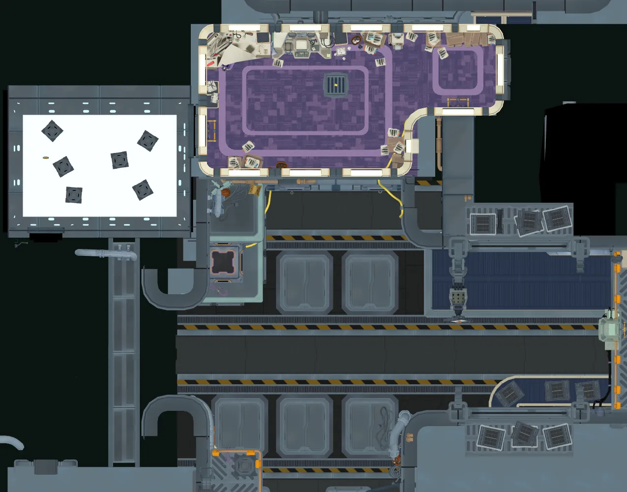 Top-down map of Assembly Line