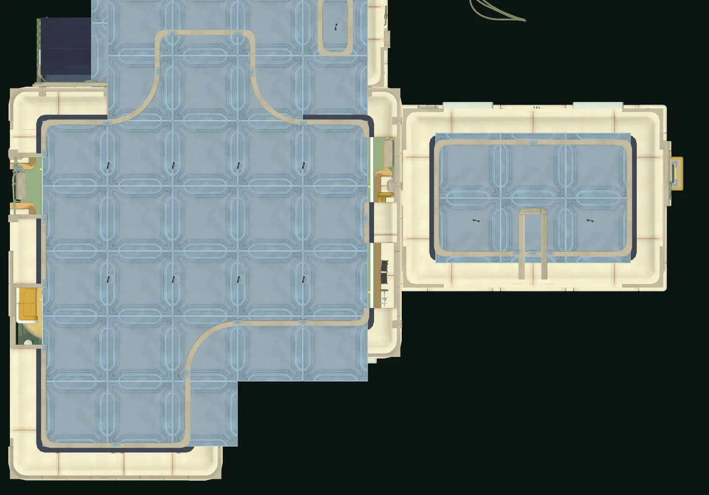Top-down map of Common Room