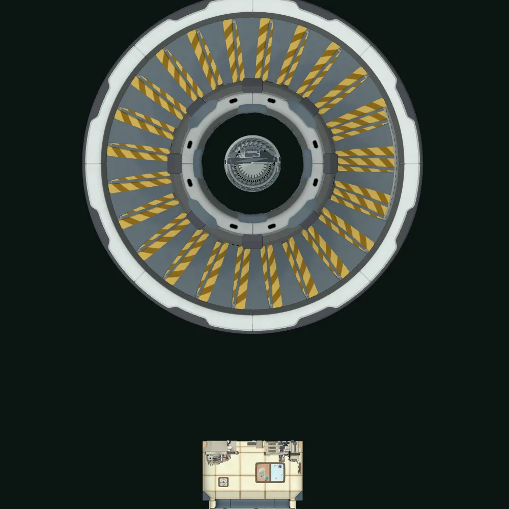 Top-down map of The Gravitonics Department