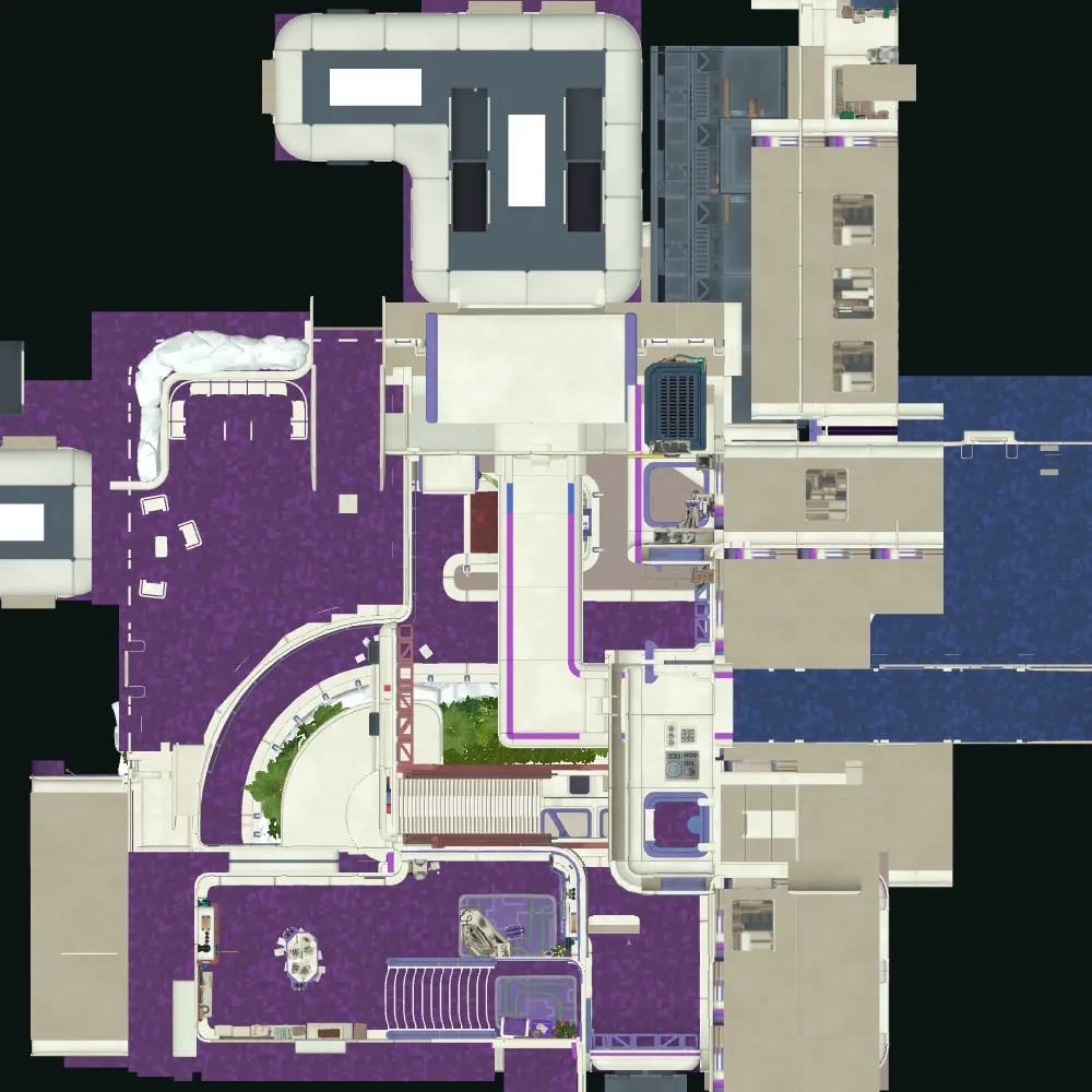 Top-down map of Offices of Tomorrow