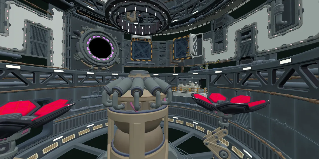 Particle Accelerator Terminus at eye level