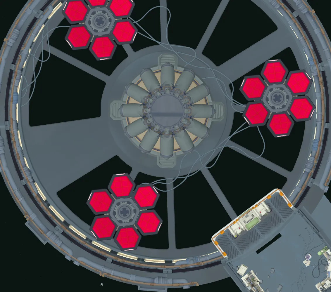 Top-down map of Particle Accelerator Terminus