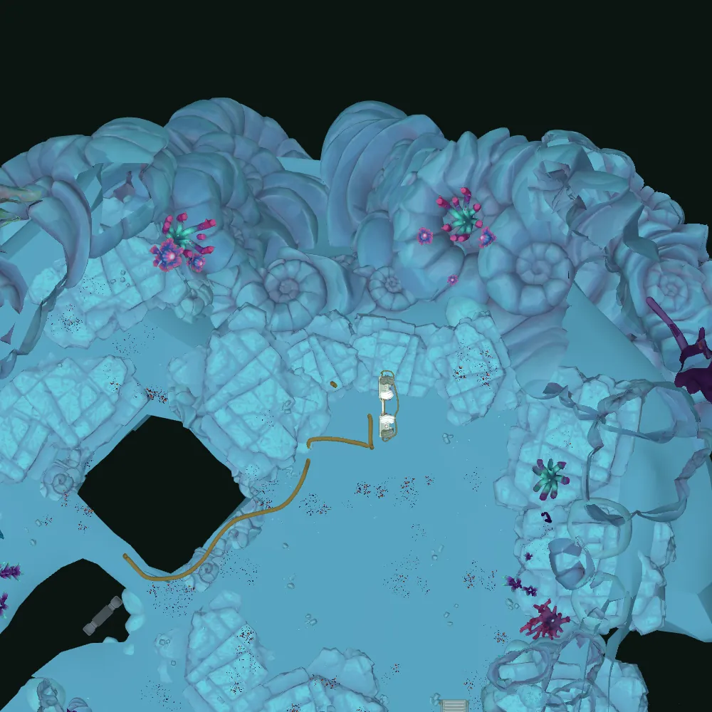 Top-down map of The Theta Splice (Part 1)